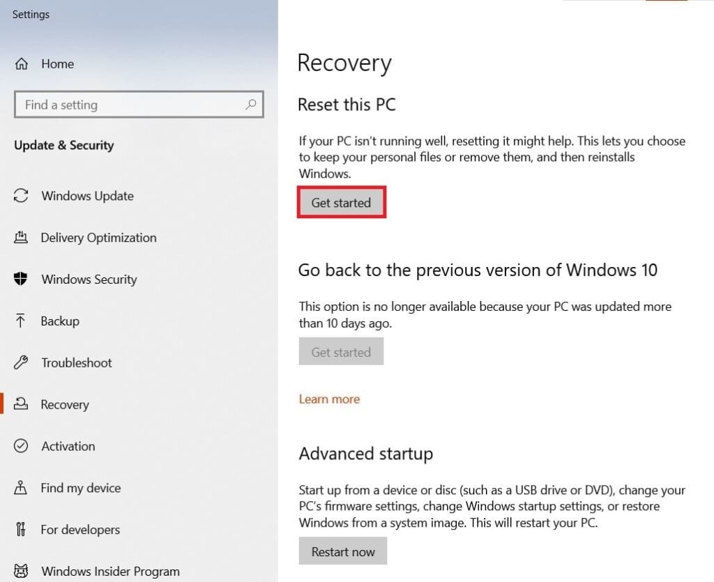 How Long Does It Take to Reset Windows 10? TechCult