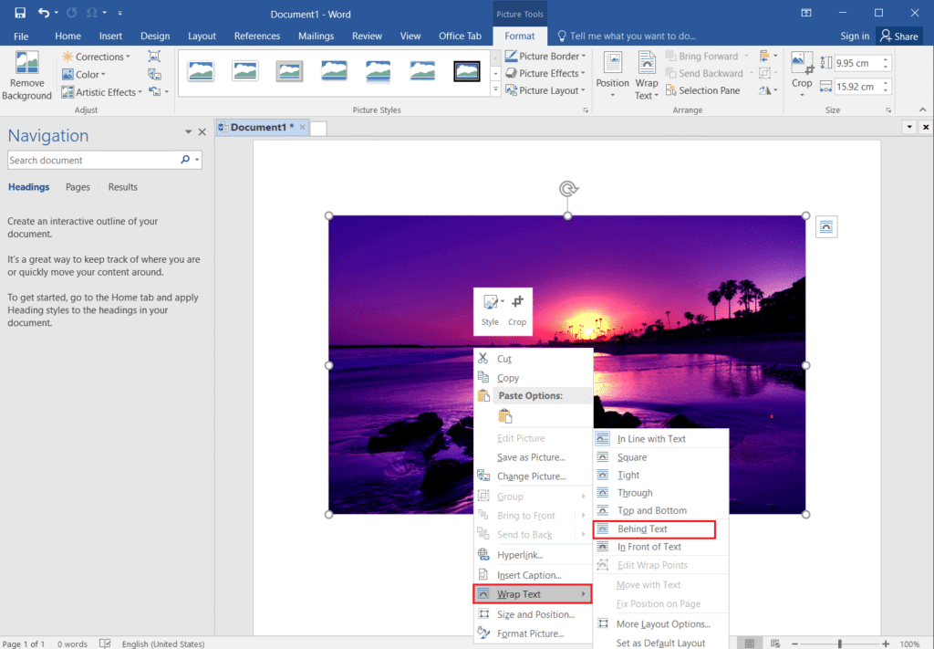 How to Set Background Picture for Microsoft Word TechCult