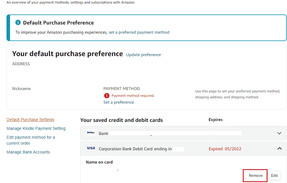How to Remove Payment Method from Amazon TechCult