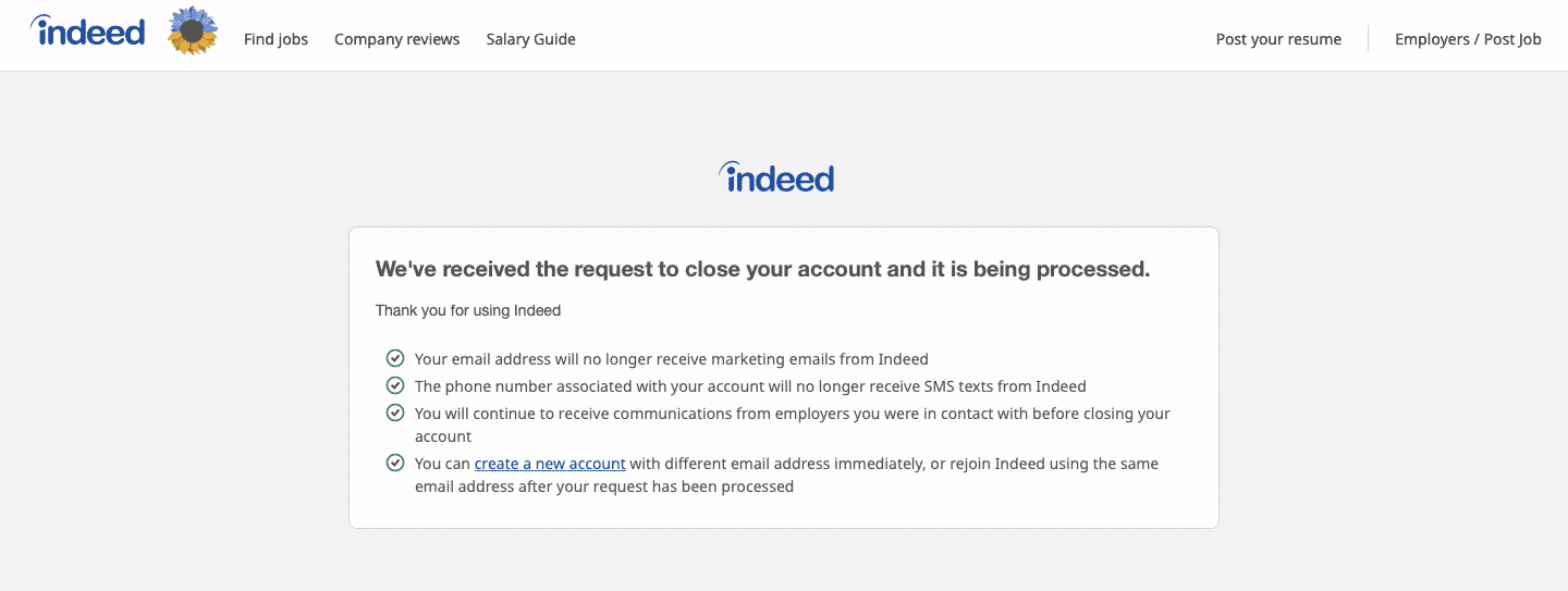 How To Delete Indeed Account Permanently techcult
