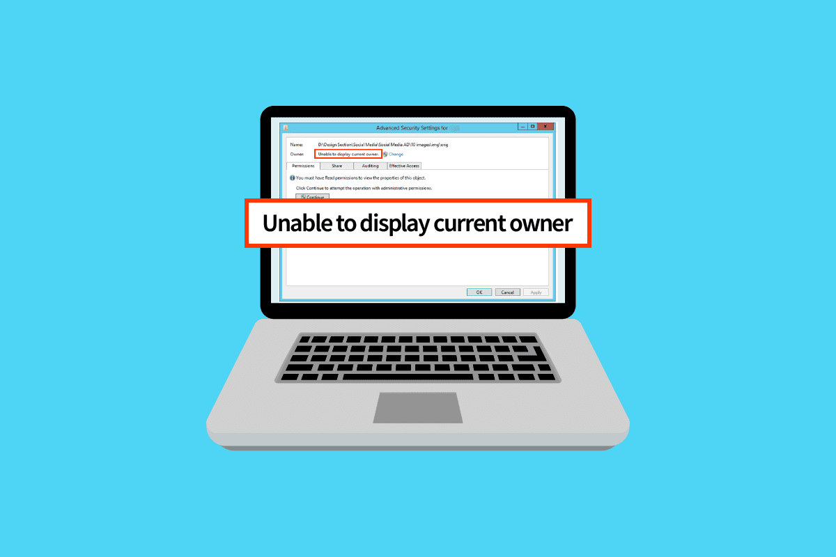 Fix Unable to Display Current Owner in Windows 10 TechCult