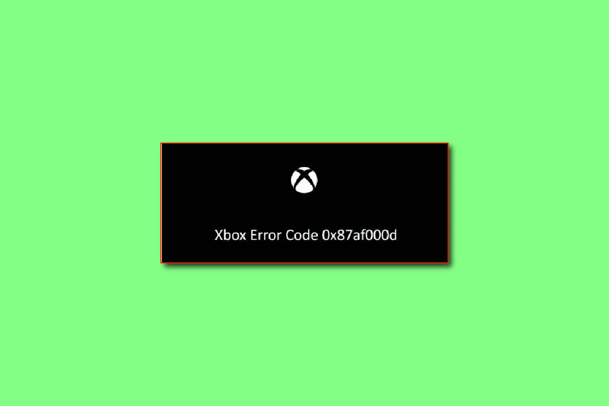 Fix Xbox Error Code 0x87af000d TechCult