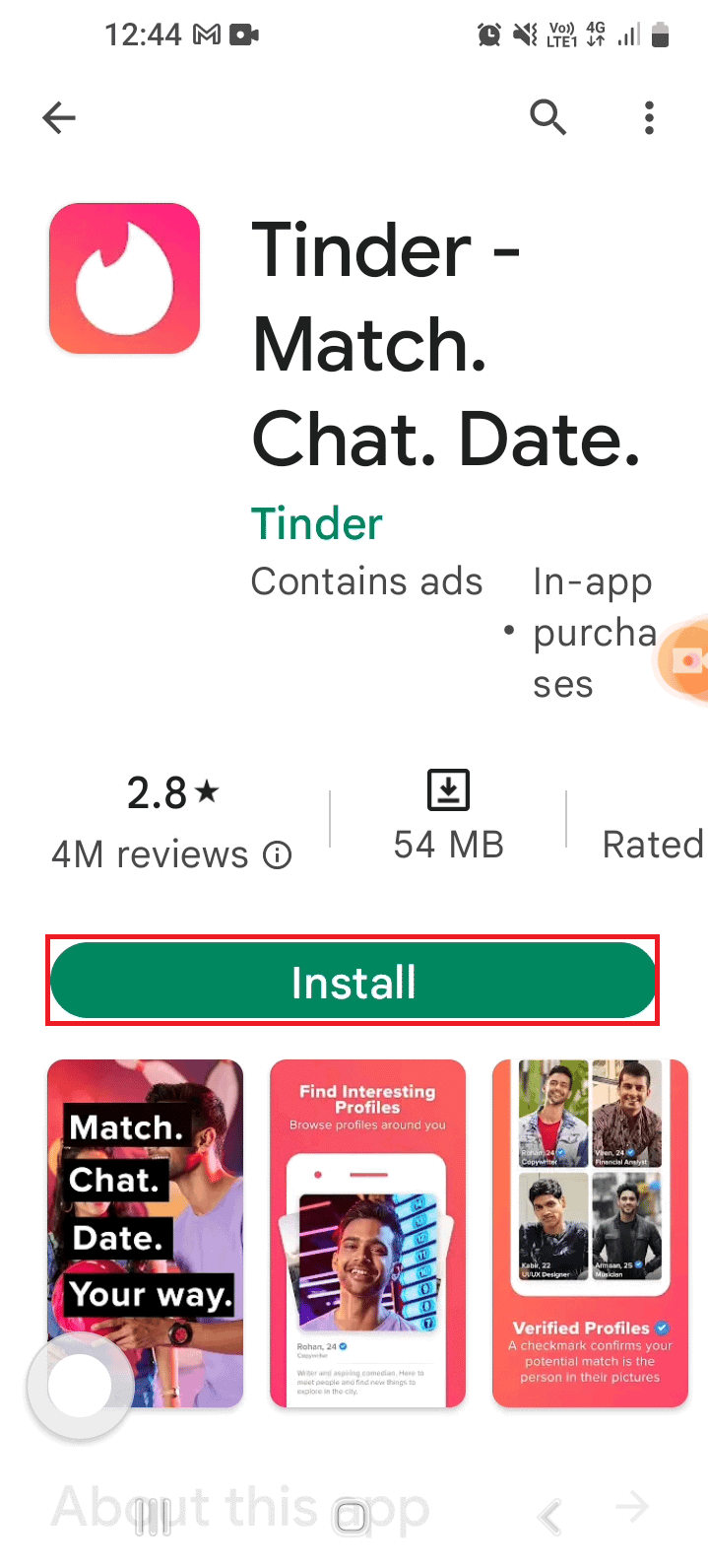 Fix Tinder Matches Disappeared on Android TechCult