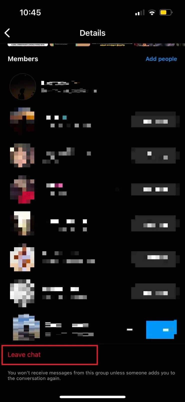 How to Leave a Group Chat on Instagram TechCult