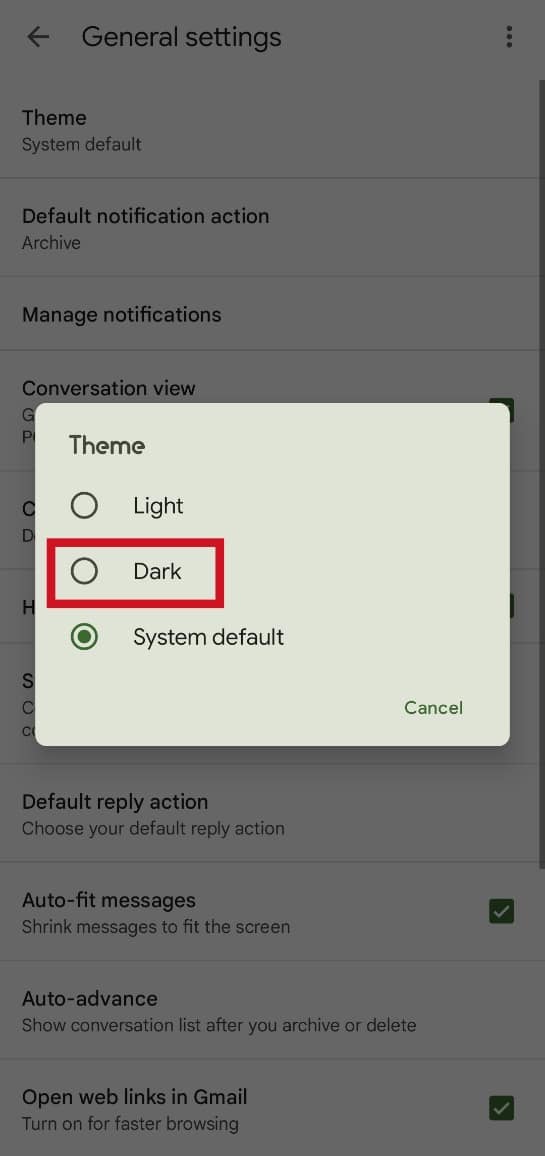How to Enable Gmail Dark Mode on Windows 10 TechCult