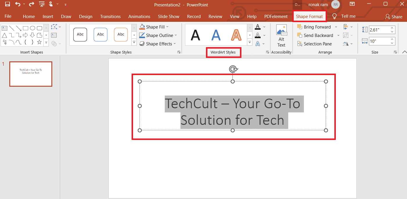 How to Curve Text in Google Slides TechCult