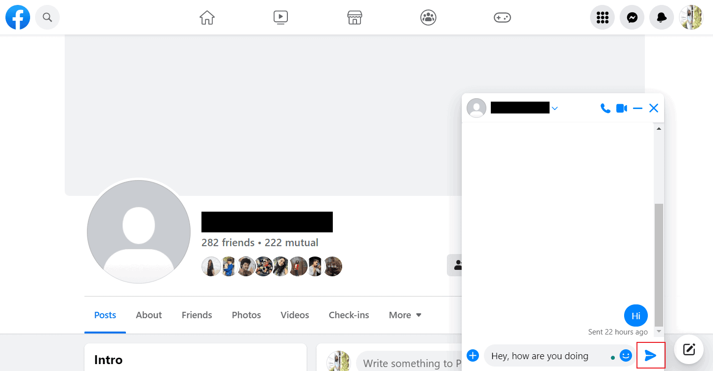 How To Send a Private Message on Facebook TechCult