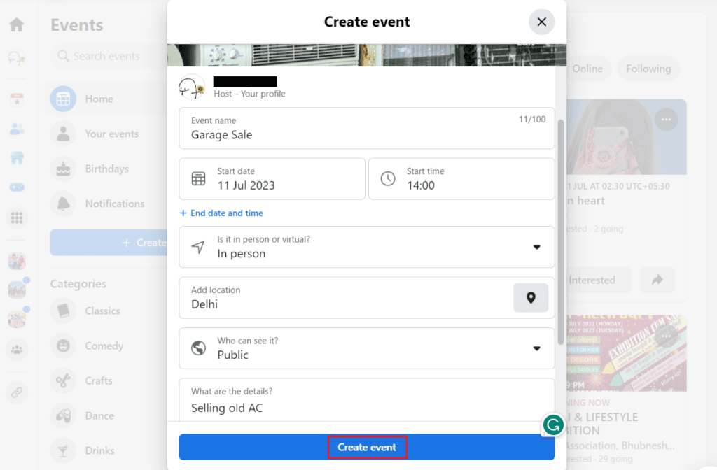 How to Post a Garage Sale on Facebook TechCult