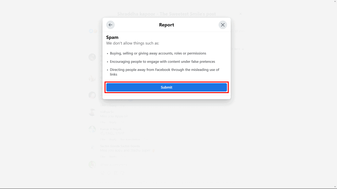How to Report a Comment on Facebook TechCult