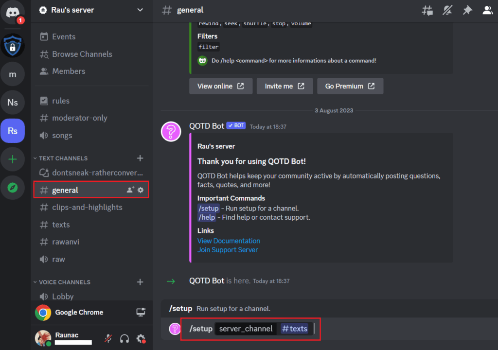 How to Use QOTD Bot on Discord TechCult