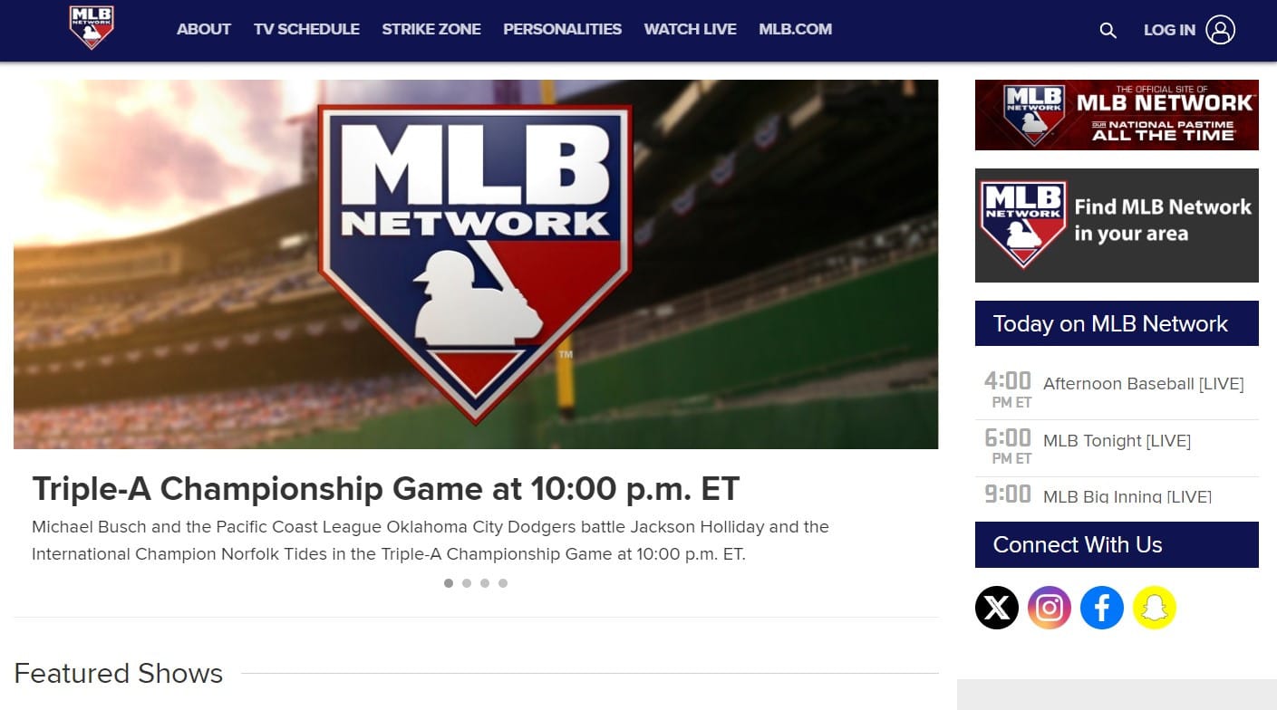 What channel is MLB on FiOS TV?
