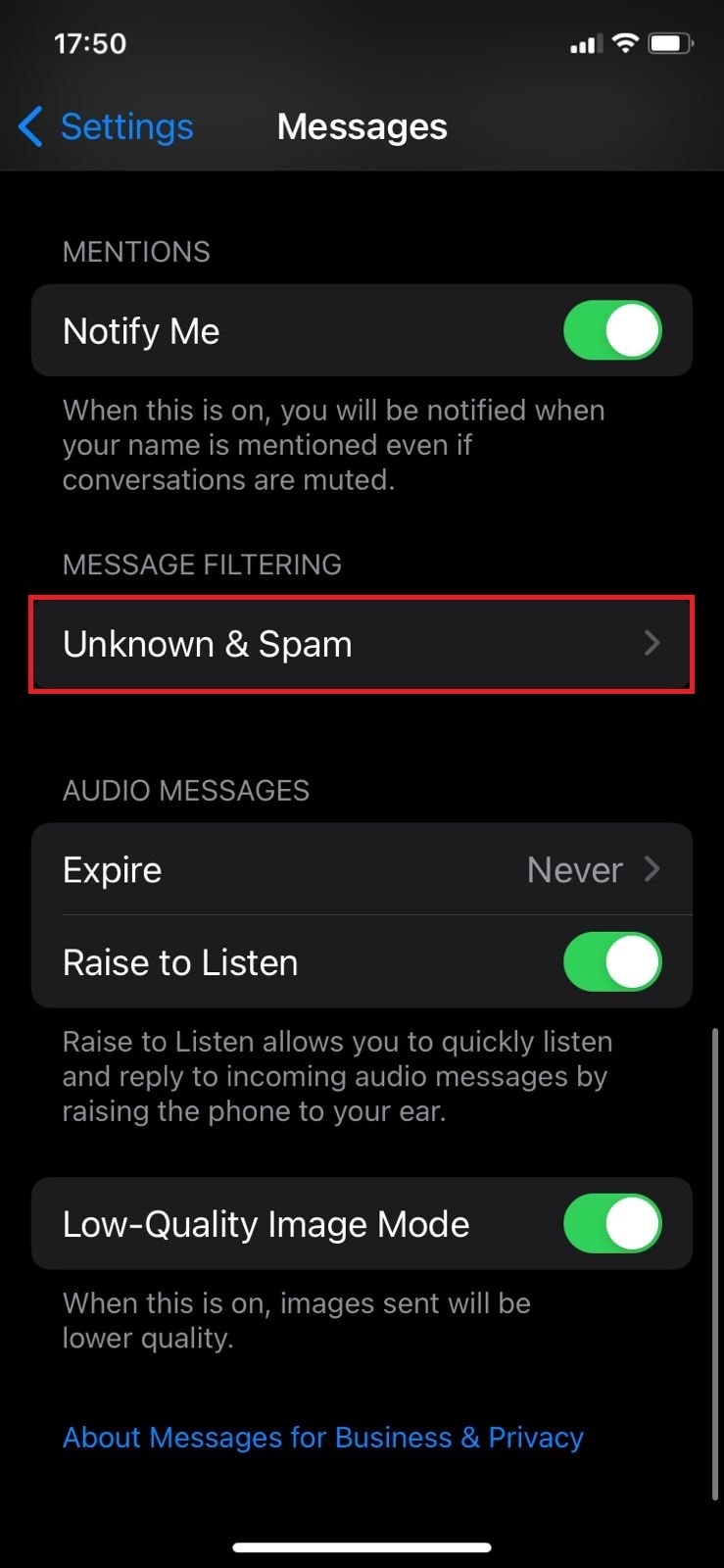 How to Undo Accidentally Reported Junk iMessage TechCult