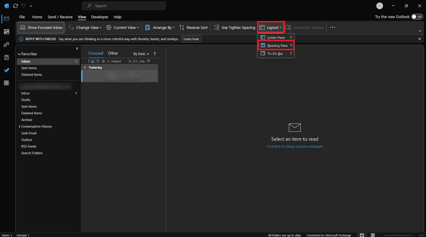 How to Change Outlook Layout TechCult