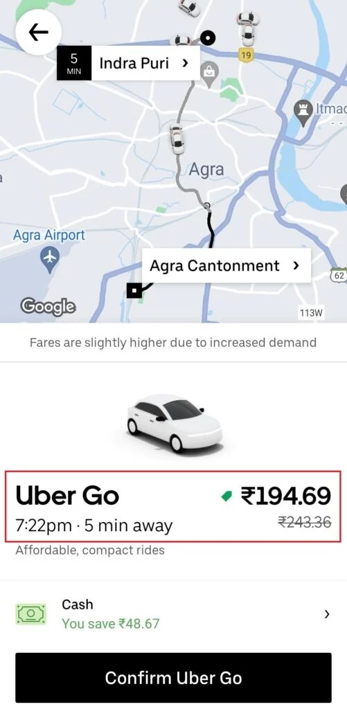 5 Ways to Fix Uber Not Showing Fare Prices TechCult