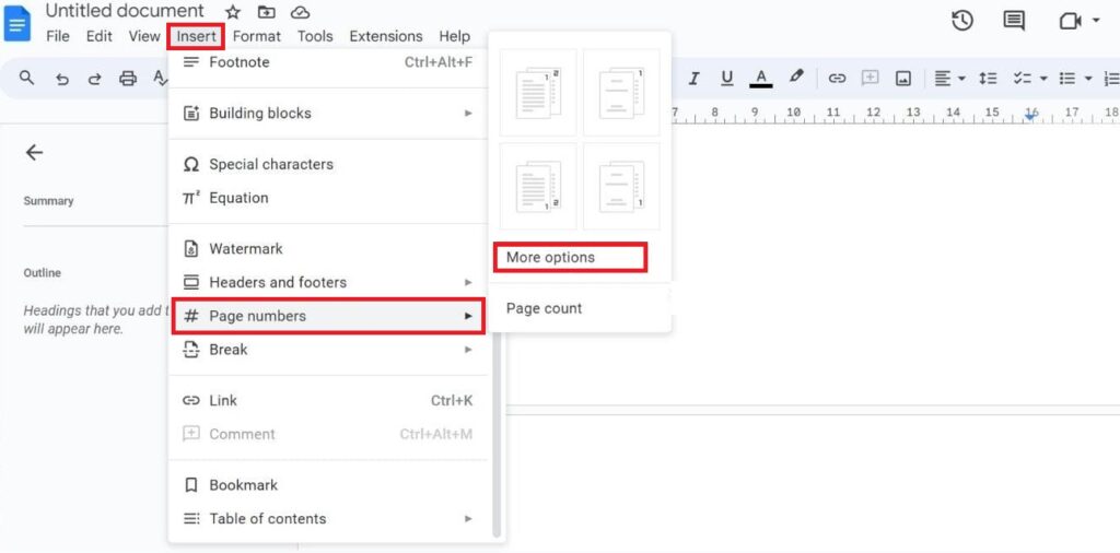 How to Start Page Numbers On Page 3 in Google Docs TechCult