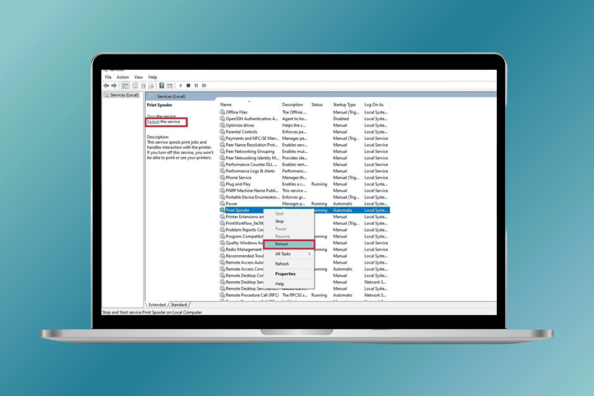 How to Restart Printer Spooler Windows 10 TechCult