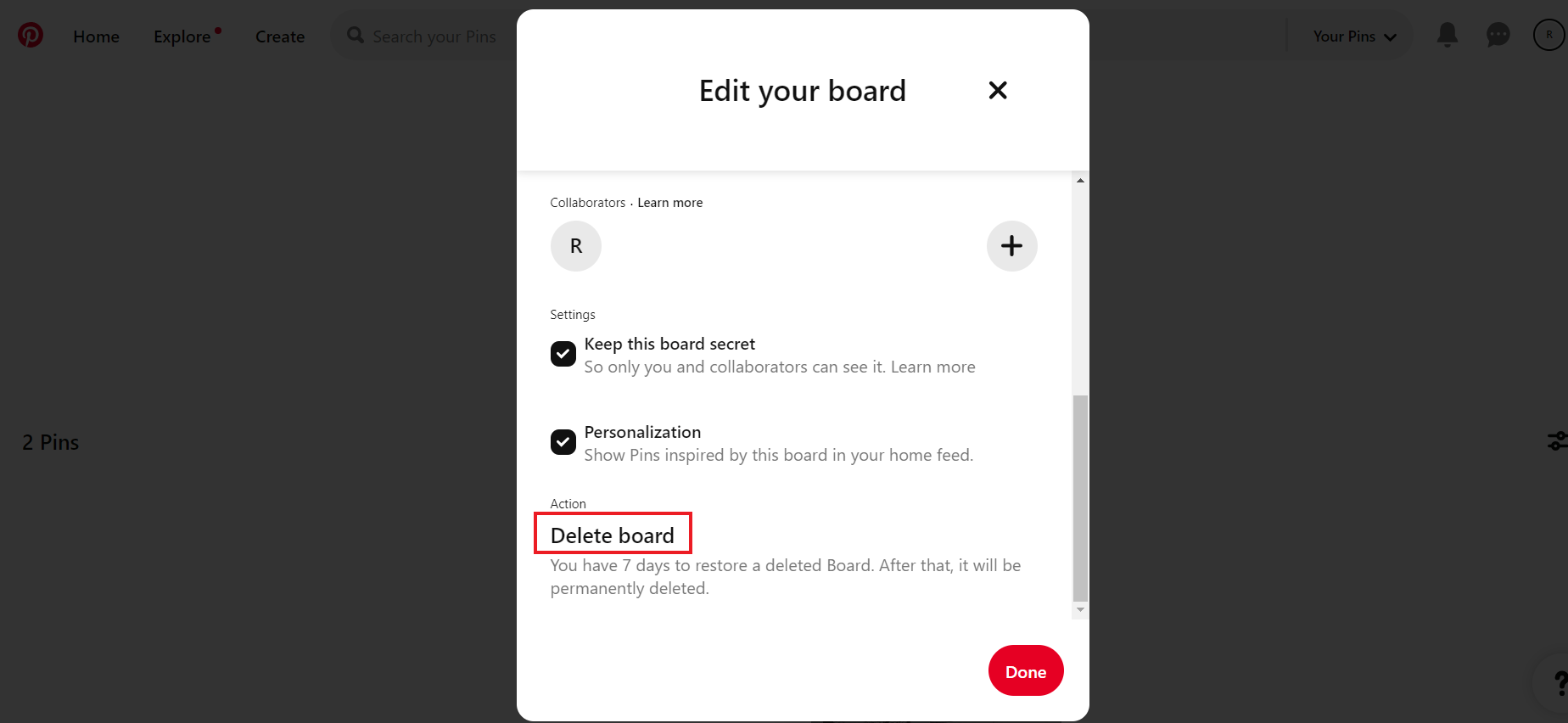 How to Delete a Pin on Pinterest TechCult