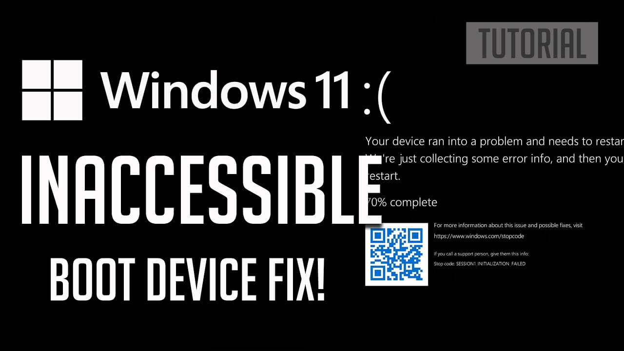 7 Quick Fixes for Inaccessible_Boot_Device Error in Windows 11