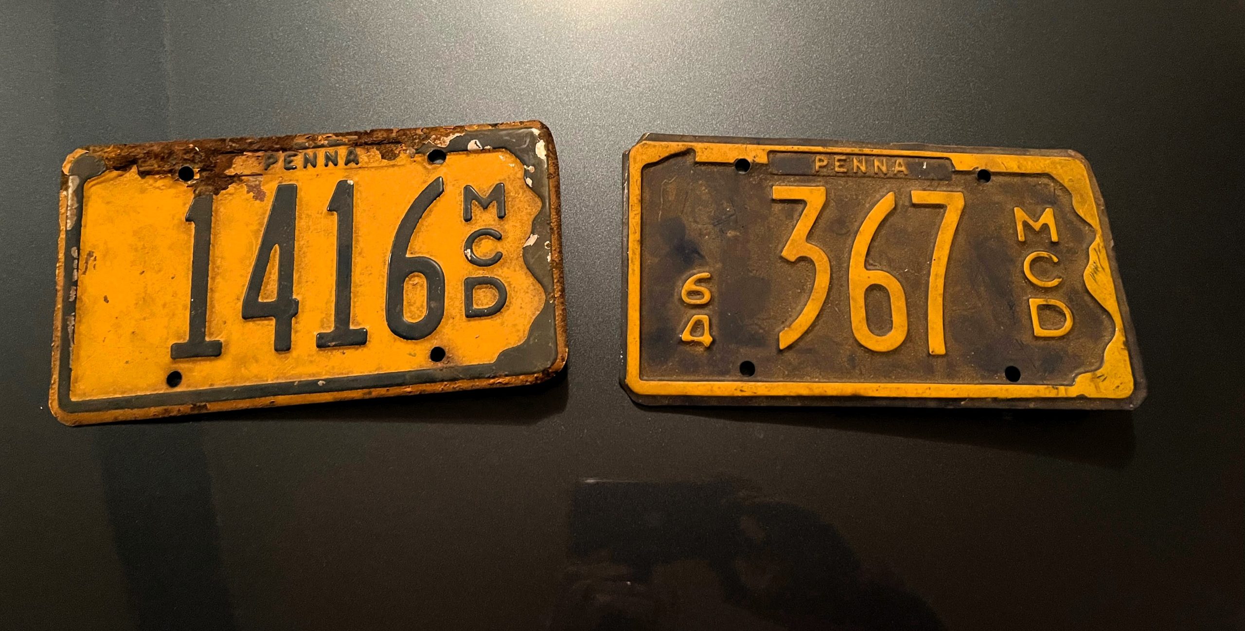 PA Motorcycle Plates from the mid 1960’s Tech Design Works
