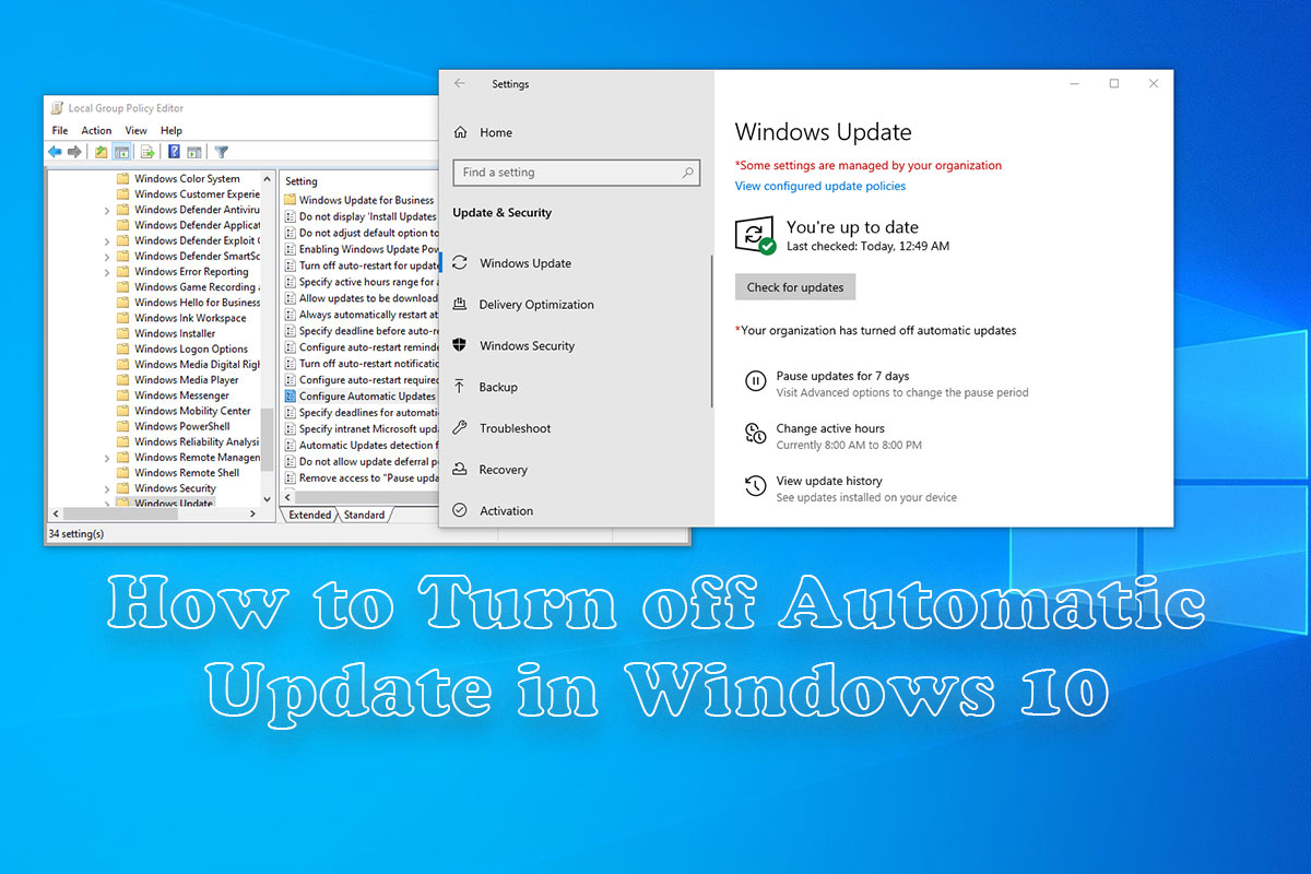 How to Turn off Automatic Updates in Windows 10 TECH DHEE