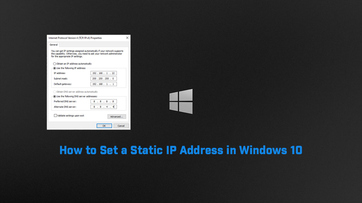 How to Set a Static IP Address in Windows 10 TECH DHEE