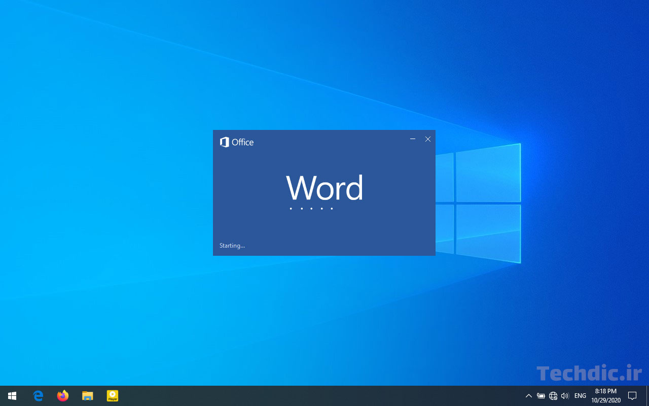 اسپلش اسکرین Splash screen تک دیک