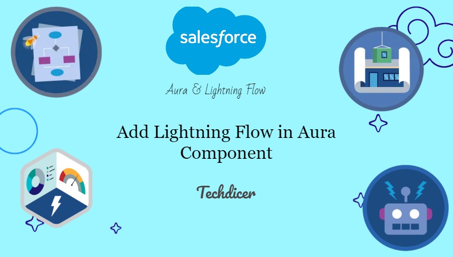 Add Lightning Flow in Aura Component Techdicer