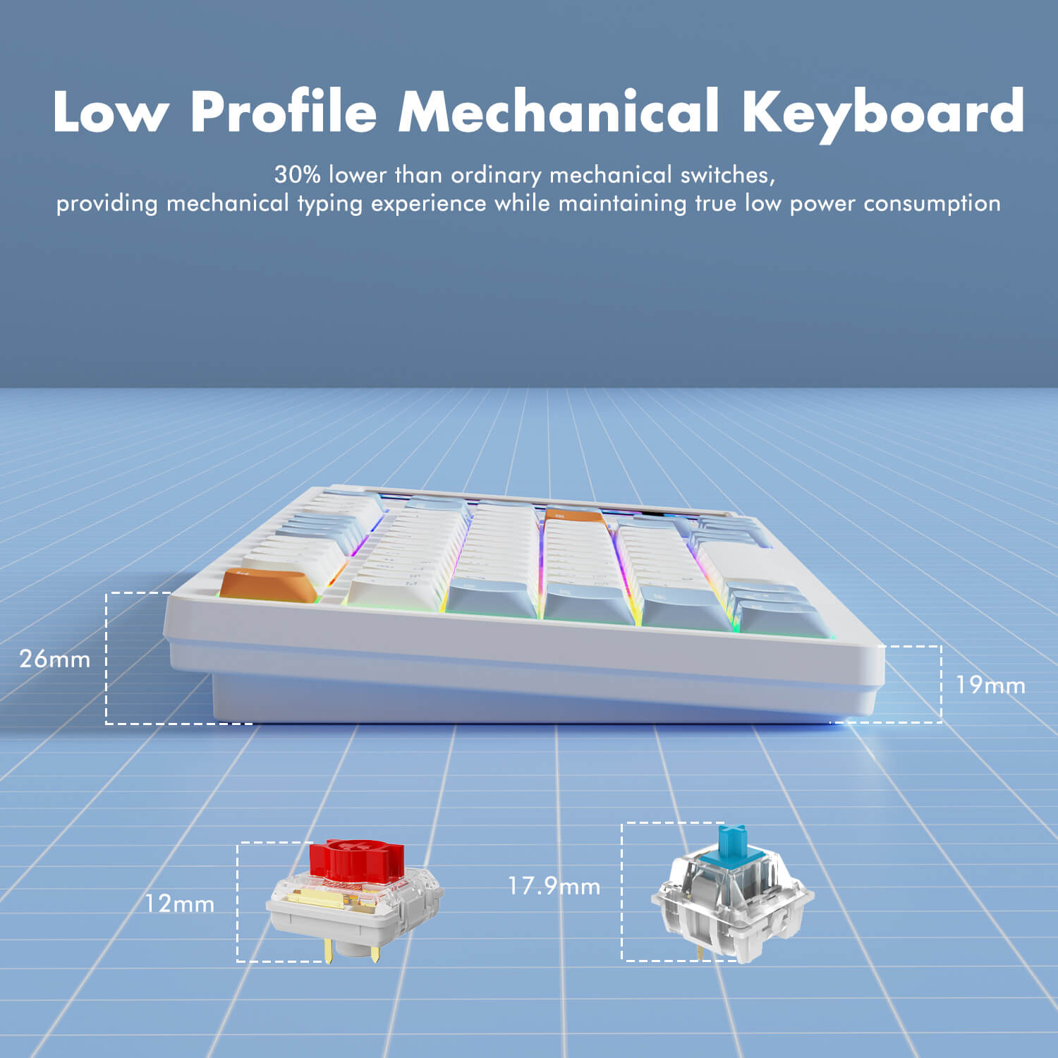 Ajazz AKP815 Touch Screen Mechanical Keyboard Tech Diversity