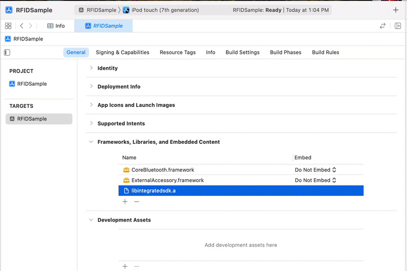 RFID SDK for iOS Getting Started Zebra Technologies