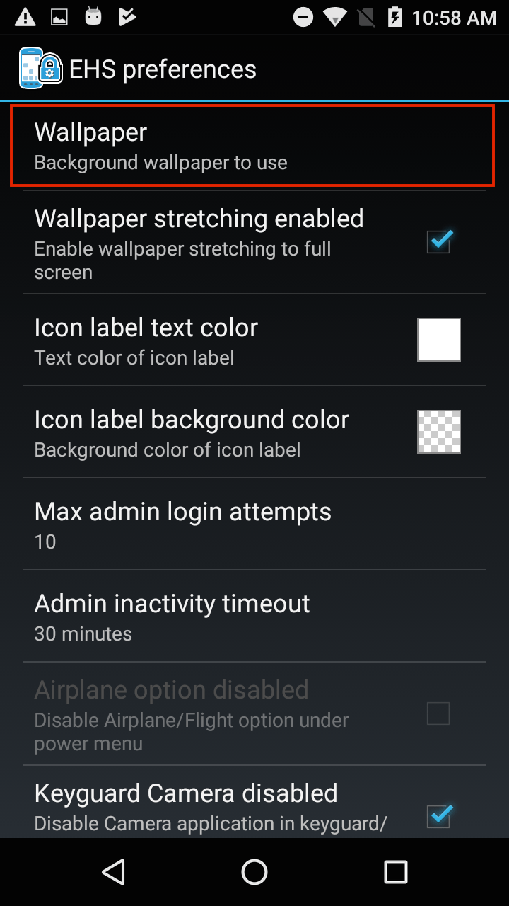 Zebra EHS Advanced Settings Zebra Technologies TechDocs