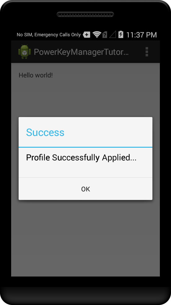 Disable Airplane Mode Menu Option using Power Key Manager Zebra
