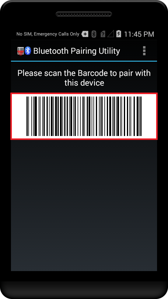 Pairing with Bluetooth Scanning device using Bluetooth Scanner API