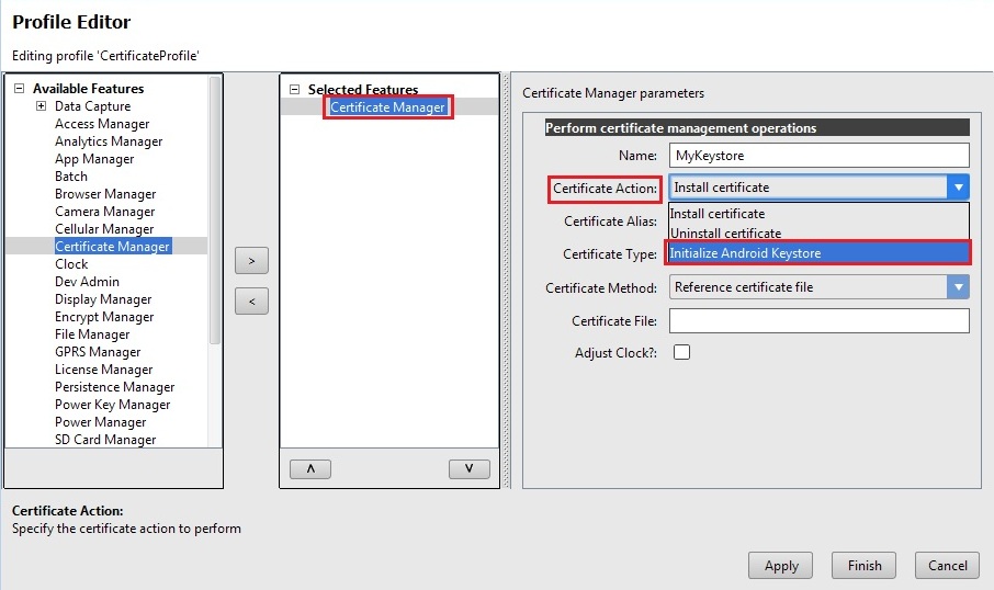 Install CA Certificate using Certificate Manager TechDocs