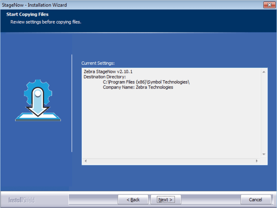 Installing StageNow TechDocs