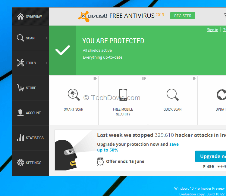 Avast 2015 R2 and newer Versions are compatible with