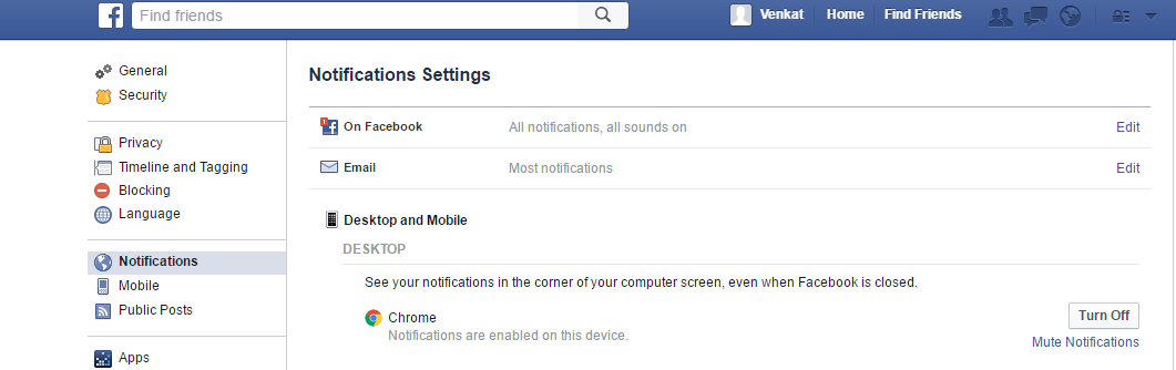 How do I turn off or change notification sounds on Facebook?