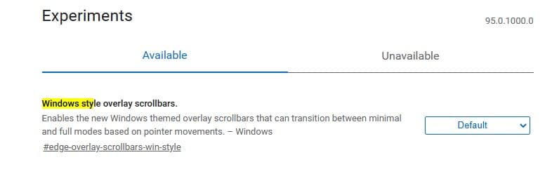 Windows 11 brings Modern Overlay Scrollbars to Chrome and Edge