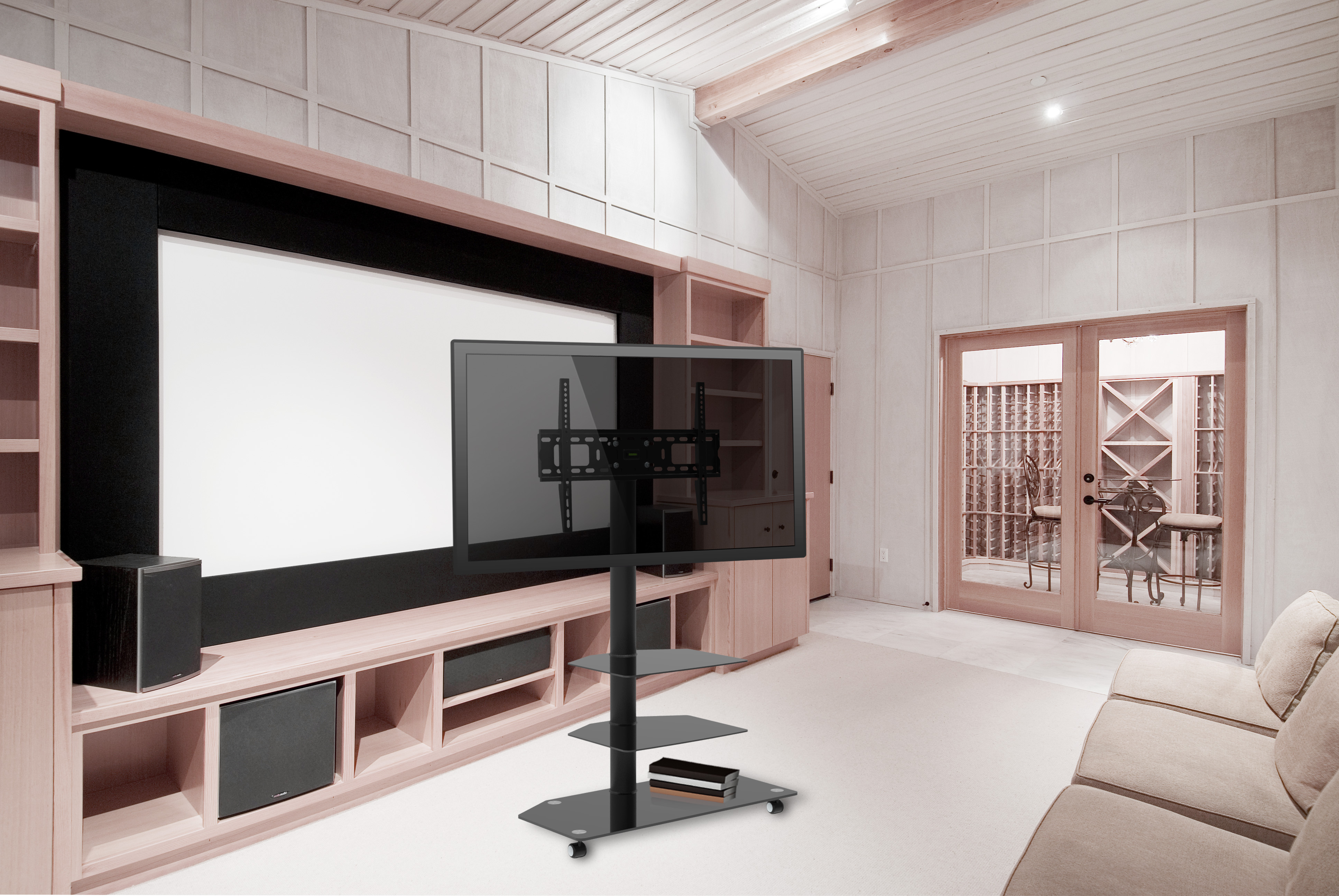 T3001 UP TO 50” 3TIER COMMERCIAL TV STAND Wholesale Distributor of