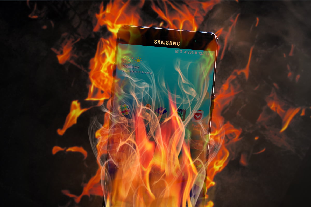Here we go again Samsung Note 9 catches fire TechEngage