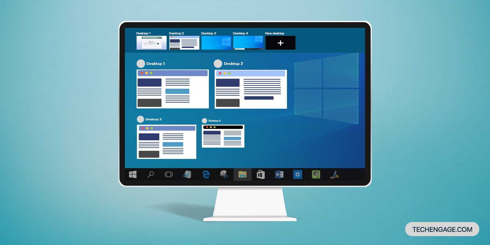 How to use multiple desktops in Windows 10 TechEngage