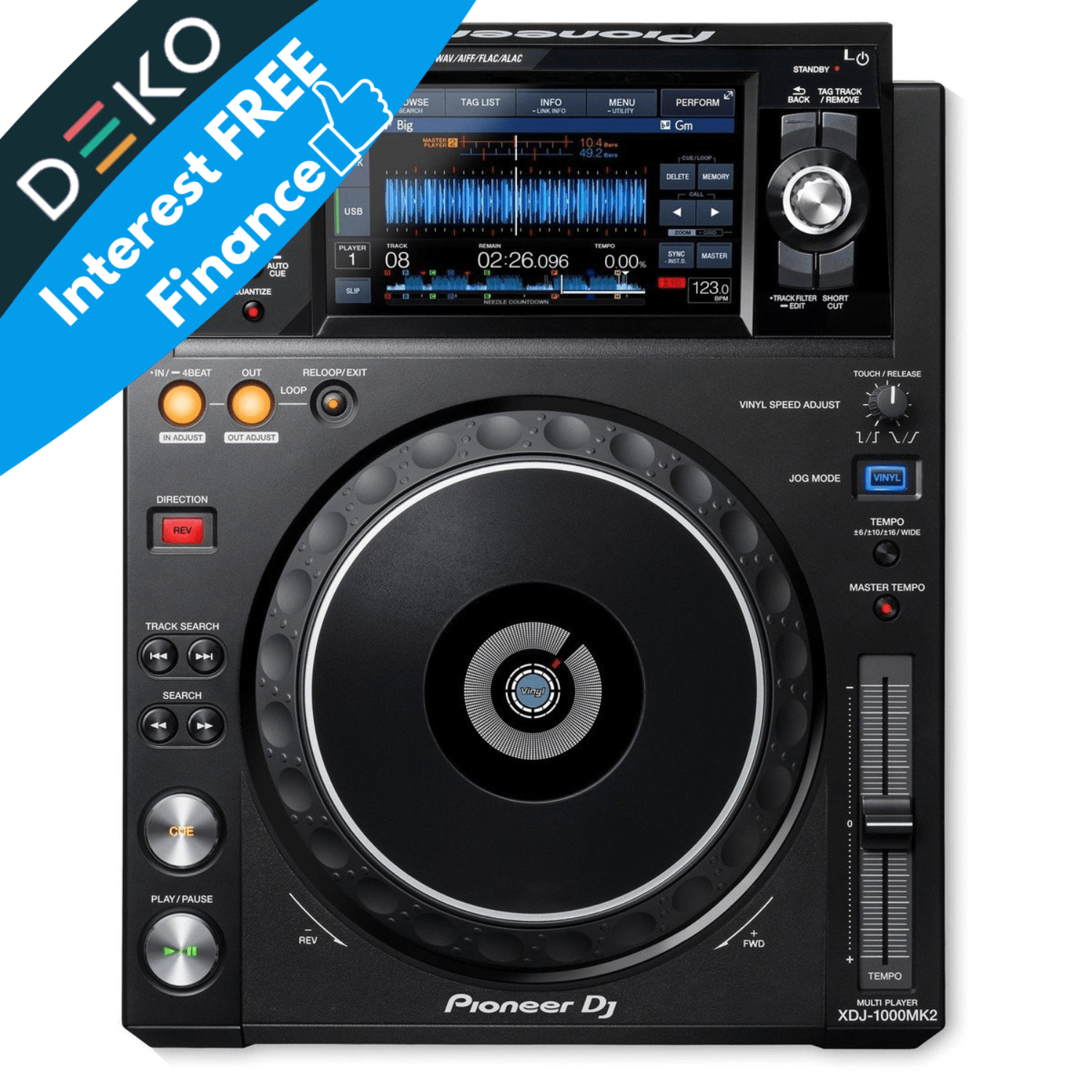 Pioneer DJ XDJ1000MK2 Touch Screen USB Player 0 Finance