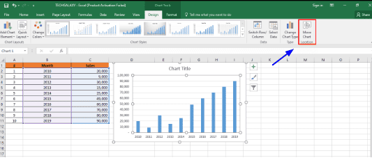 How to Move Chart to new sheet in Excel? Learn in 3 easy methods