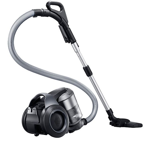 Watch Cute Baby trying to chase Samsung Motion Sync Vacuum Cleaner