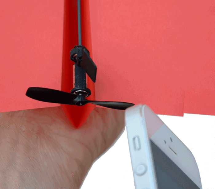 Turn your Paper Airplane into smartphone controlled flying machine