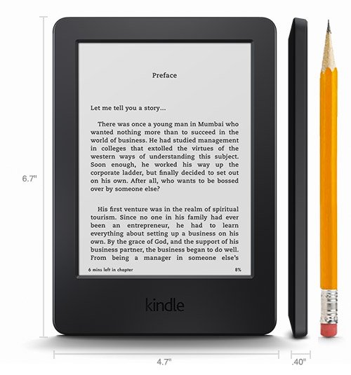 Here's a best technology for book lovers! The Kindle Voyage EReader