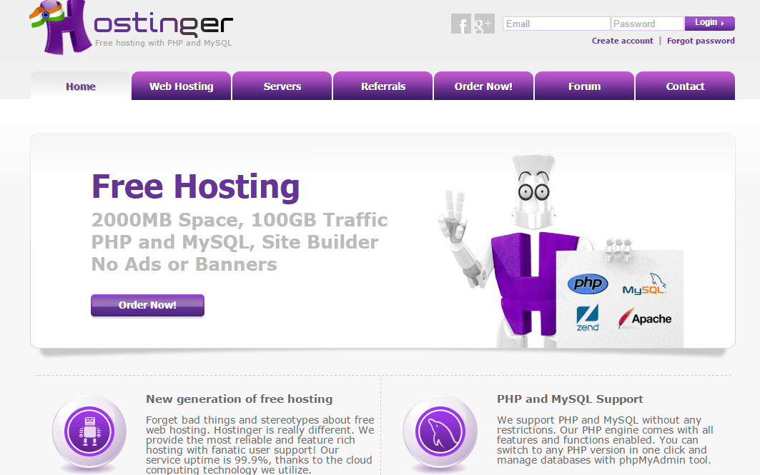Hostinger.in promises to be the perfect host for you & your website Techglimpse
