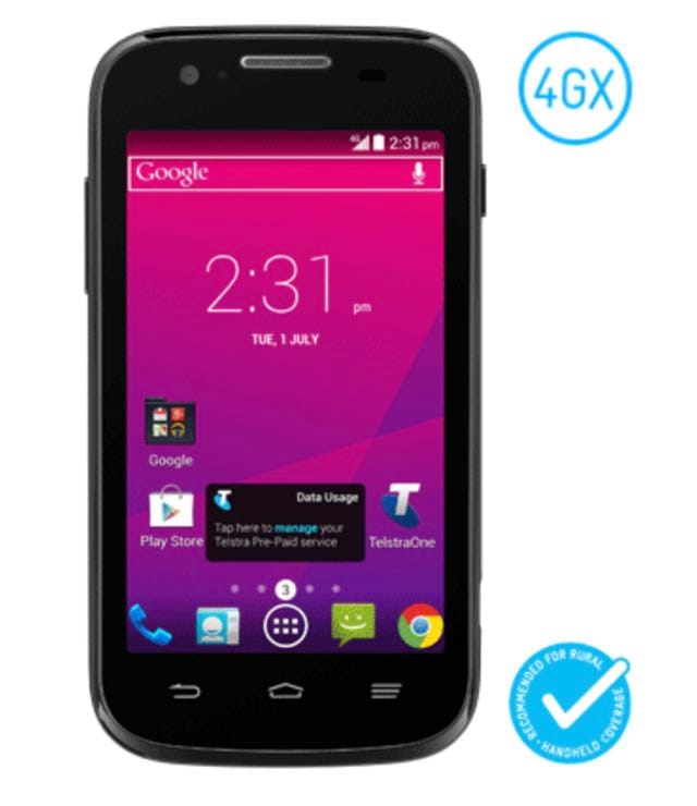 Telstra releases first prepaid smartphone for its faster 4GX network