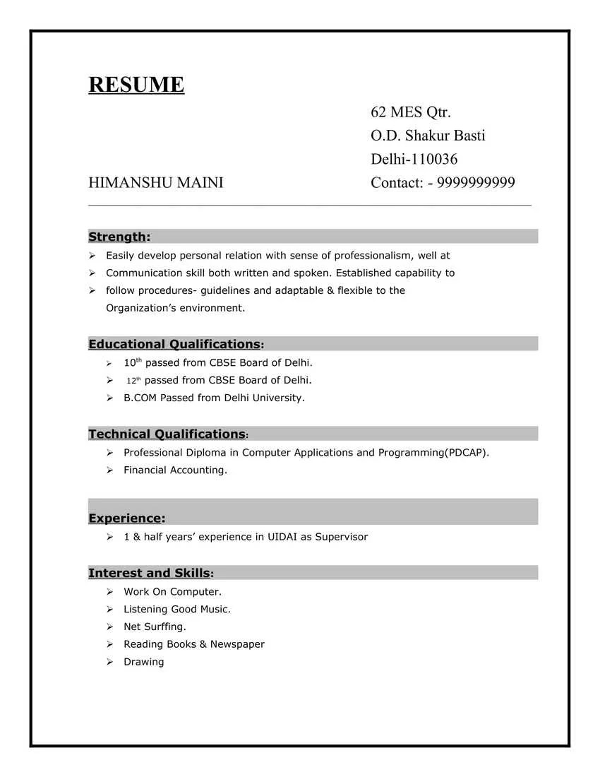 20+ Computer Operator Resume CV Templates in Word (.docx)