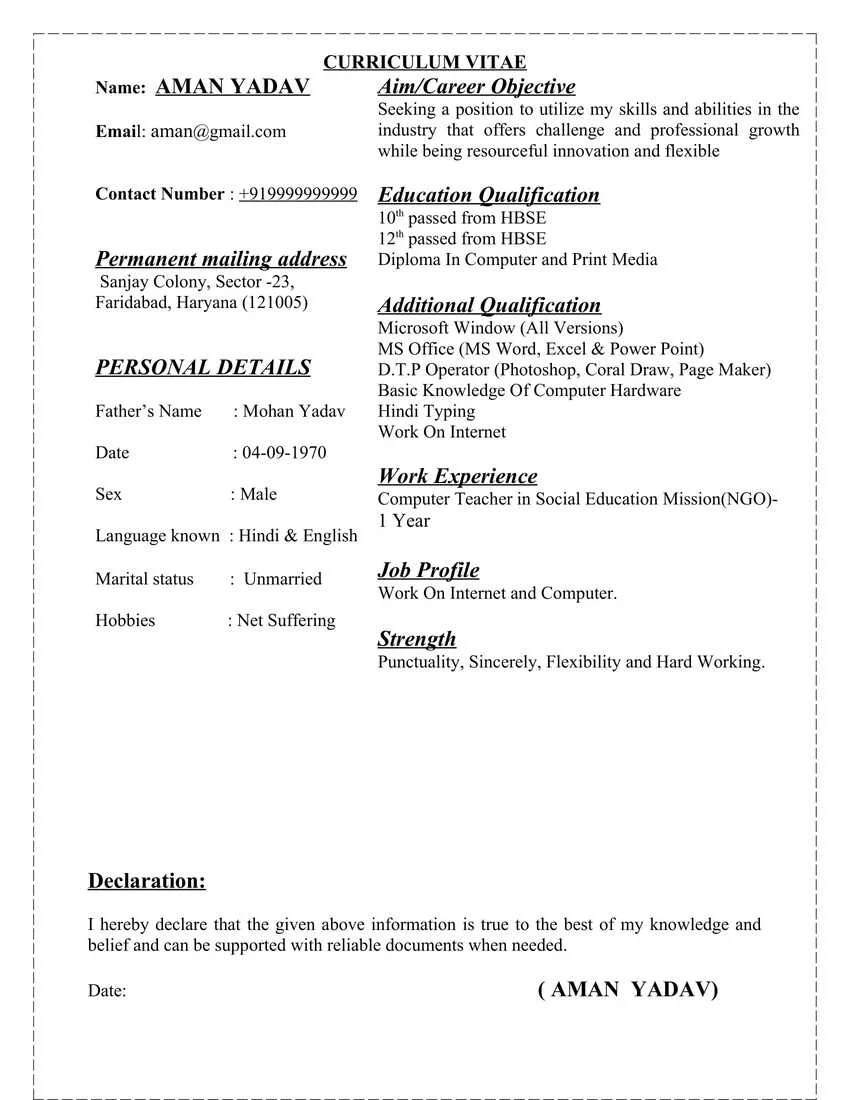 20+ Computer Operator Resume CV Templates in Word (.docx)