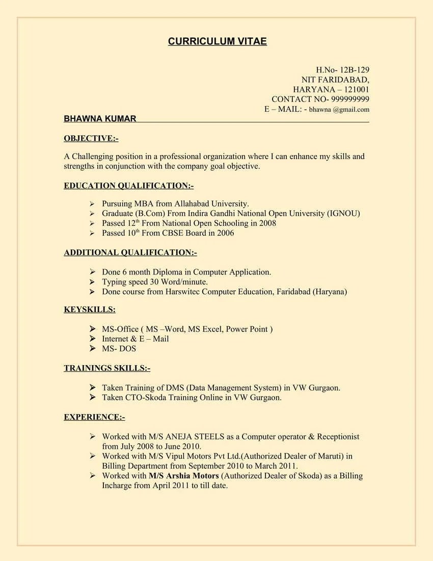 20+ Computer Operator Resume CV Templates in Word (.docx)